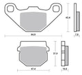 Pastillas de Freno para Peugeot Kisbee 50, Vivacity 50/100