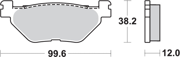 "Pastillas de freno traseras SBS para Yamaha T-Max 530/560"