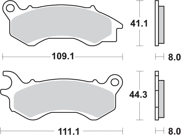 "Pastillas de freno delanteras SBS para Honda PCX 125" (2009-2017)