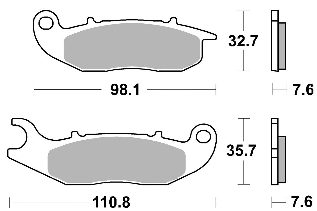 "Pastillas de freno delanteras SBS para Honda PCX 125" (2018-2020)