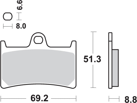 "Pastillas de freno delanteras SBS para Yamaha MT-07 700"