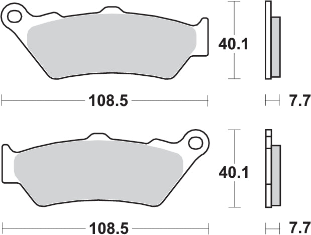 "Pastillas de freno traseras SBS para BMW R 1250 GS" (2019-2023)