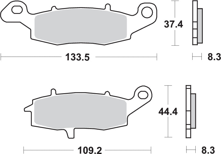 "Pastillas de freno delanteras SBS para Suzuki V-Strom 650 - Lado Derecho " (2004-2024)