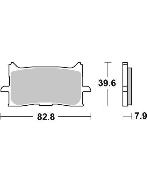 "Pastillas de freno delanteras SBS para Honda CBR 650R" (2019-2026)