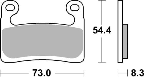 "Pastillas de freno delanteras SBS para BMW R 1250 GS" (2019-2023)