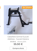 Caballete Central Suzuki Address - Suzuki Katana