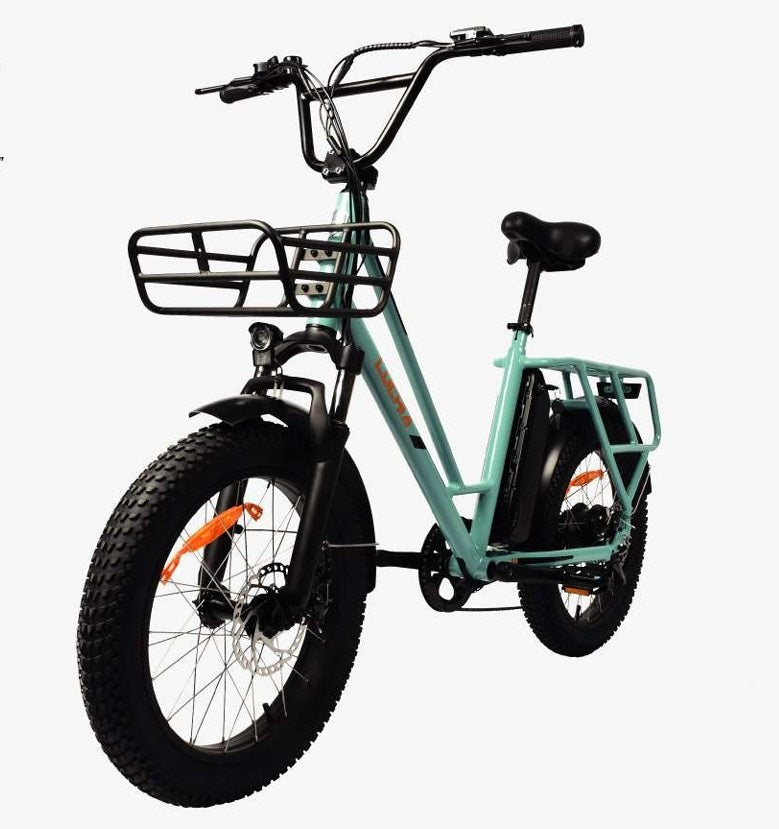 Bicicleta Eléctrica Luchia Modelo Tauro Color Verde azulado