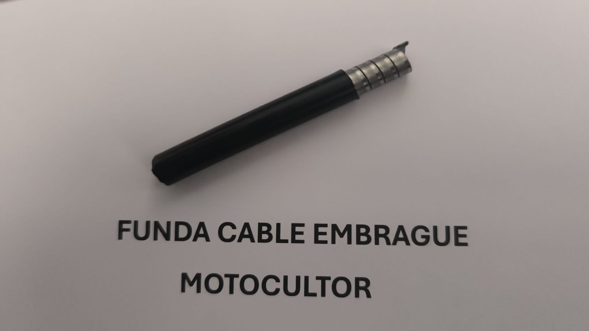 Funda para cable embrague motocultor.
